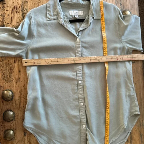 SOLD Thread & Supply Light Green Long Sleeve Blouse Size Medium - Picture 8 of 8